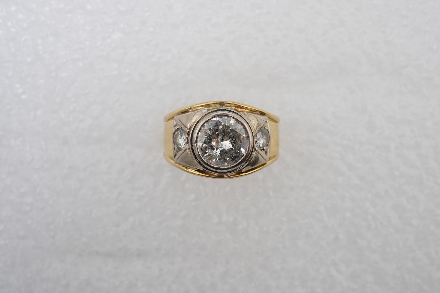 A diamond dress ring